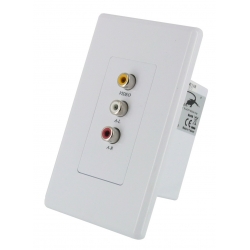 Composite Audio/Video Wall Plate Extension Kit Over CAT5 Composite Audio/Video Wall Plate Extension Kit Over CAT5